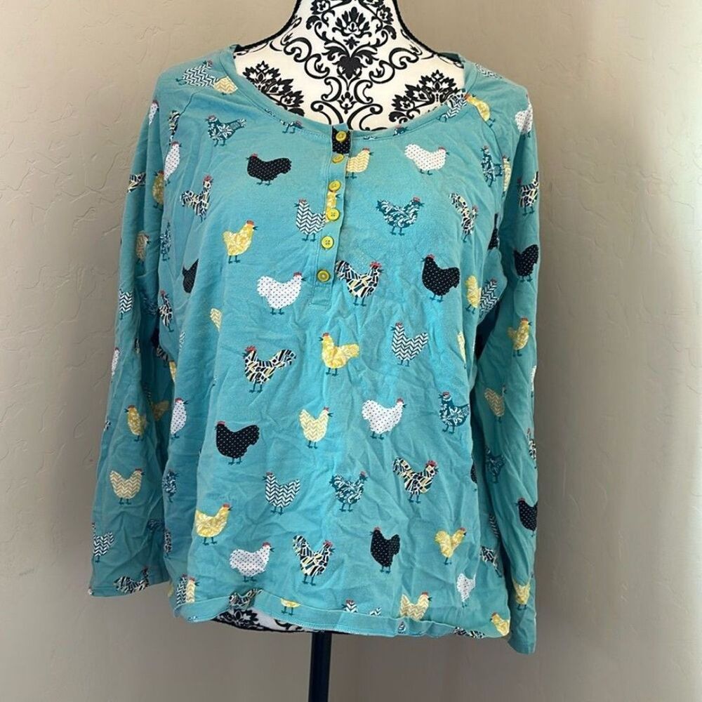 Sleep Sense PJโ chicken top